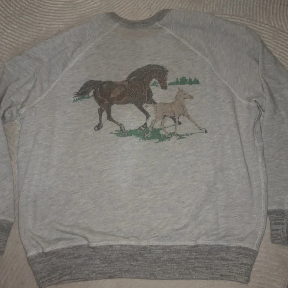 THE GREAT. Gray Sweater with Horse Design - Picture 6 of 6